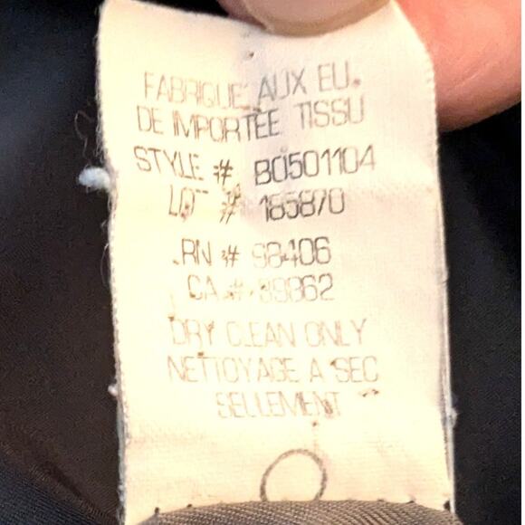 Theory Grey Italian Wool Blend Single Button Blazer Size 2 - Picture 6 of 7